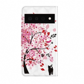 Folio-hoesje voor Google Pixel 6 Pro Bloemenboom