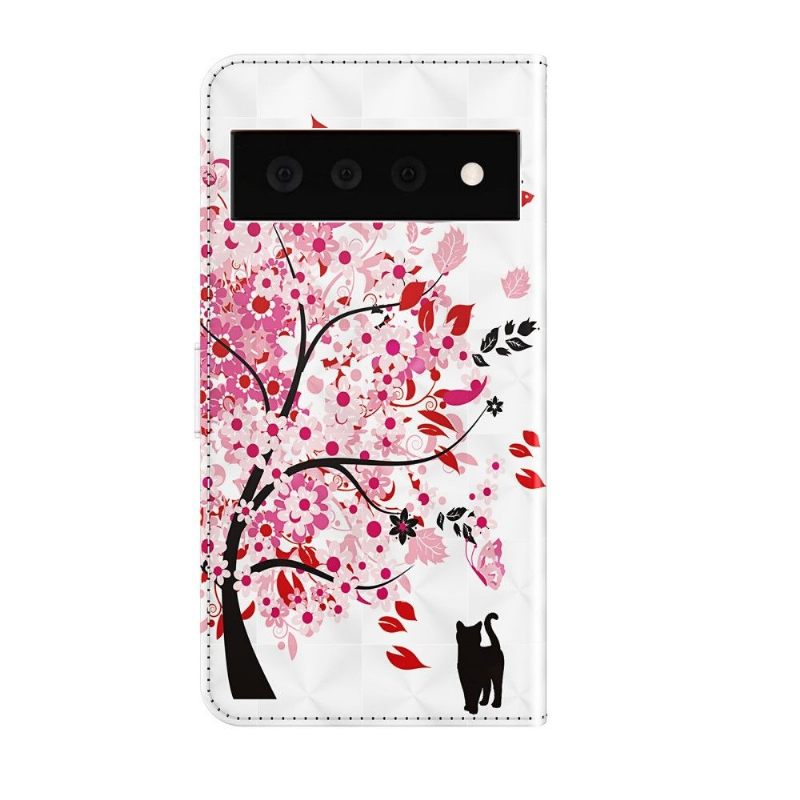 Folio-hoesje voor Google Pixel 6 Pro Bloemenboom