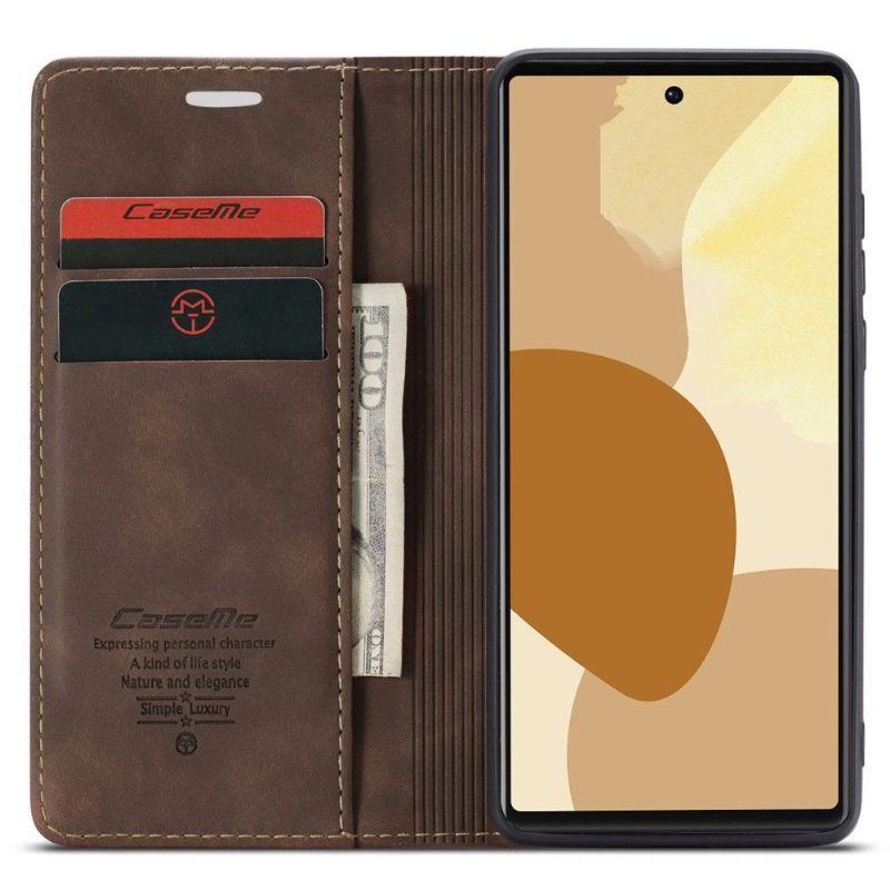 Folio-hoesje voor Google Pixel 6 Pro Kunstleer Retro 013-serie