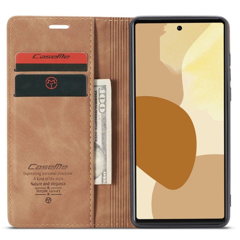 Folio-hoesje voor Google Pixel 6 Pro Kunstleer Retro 013-serie