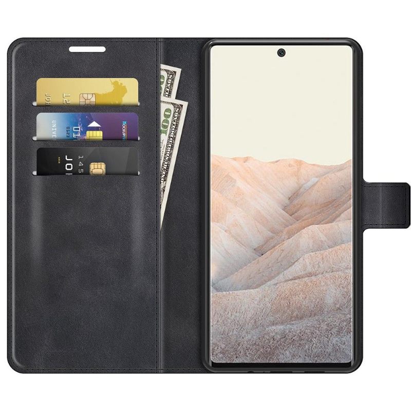 Folio-hoesje voor Google Pixel 6 Pro Portemonnee Leren Leerstijl