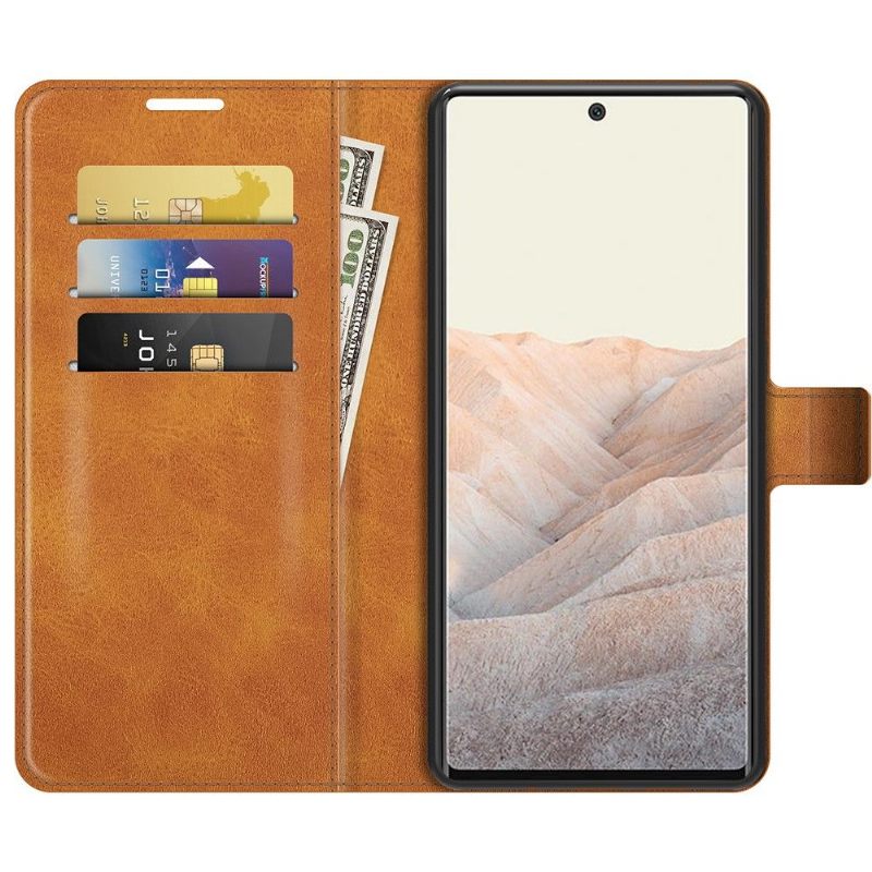 Folio-hoesje voor Google Pixel 6 Pro Portemonnee Leren Leerstijl