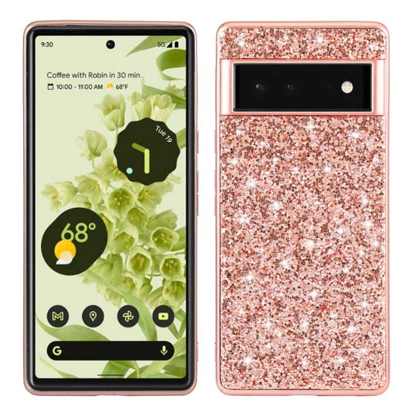 Hoesje voor Google Pixel 6 Pro Glamoureuze Pailletten