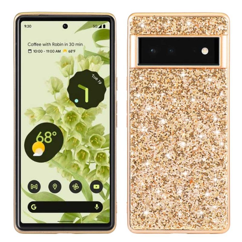 Hoesje voor Google Pixel 6 Pro Glamoureuze Pailletten