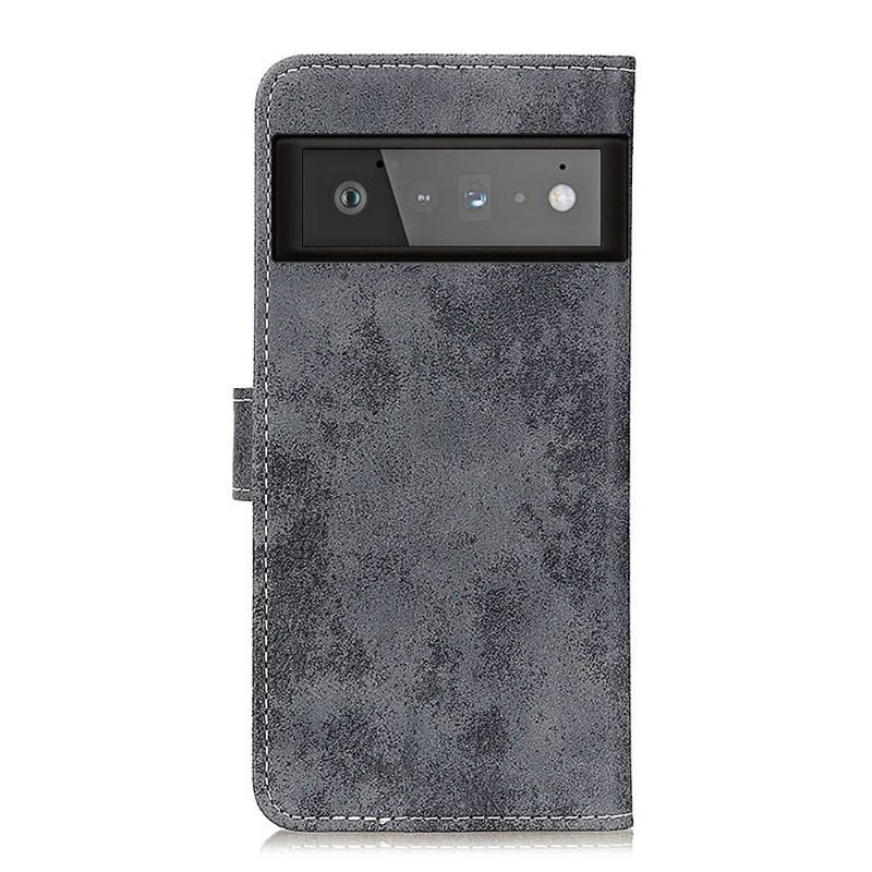 Leren Hoesje voor Google Pixel 6 Pro Bescherming Cyrius Kunstleer Vintage