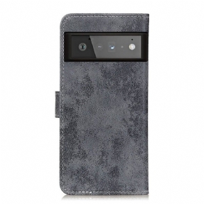 Leren Hoesje voor Google Pixel 6 Pro Bescherming Cyrius Kunstleer Vintage