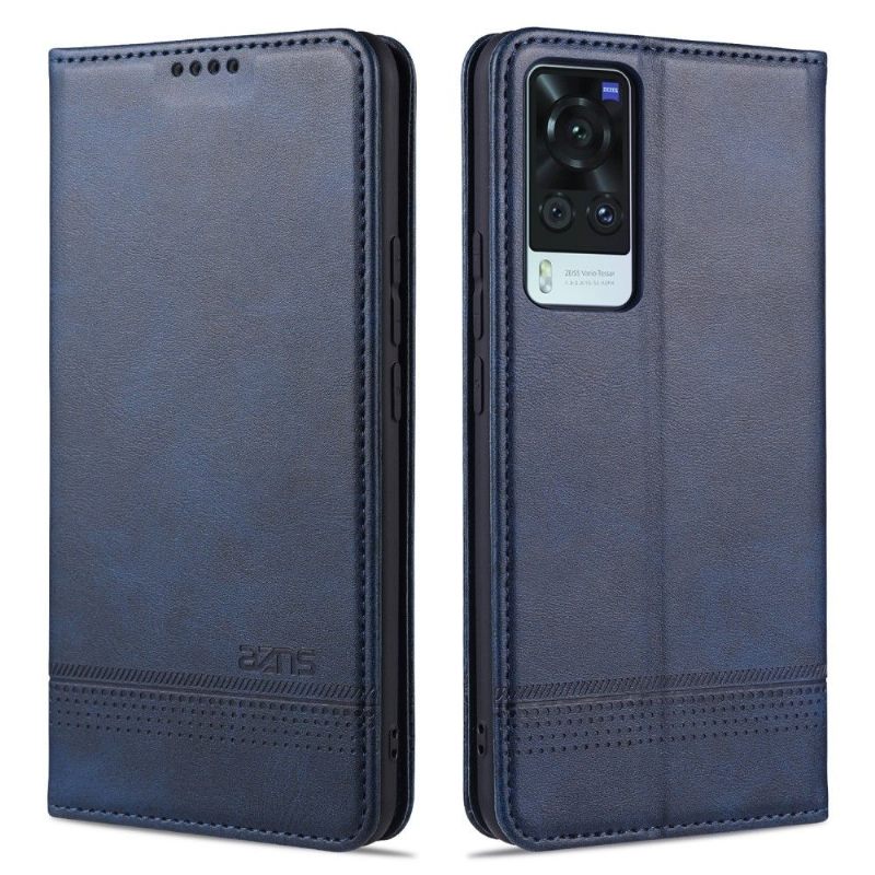 Case voor Vivo X60 Portemonnee Leren Azns Kunstleer