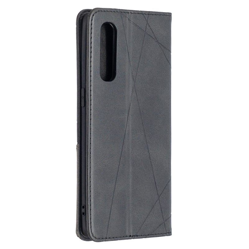 Leren Hoesje voor Oppo Find X2 Neo Celinia Style Leder - Zwart