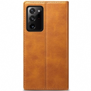 Folio-hoesje voor Samsung Galaxy Note 20 Ultra Anti-fall Folio Flip Style Leer