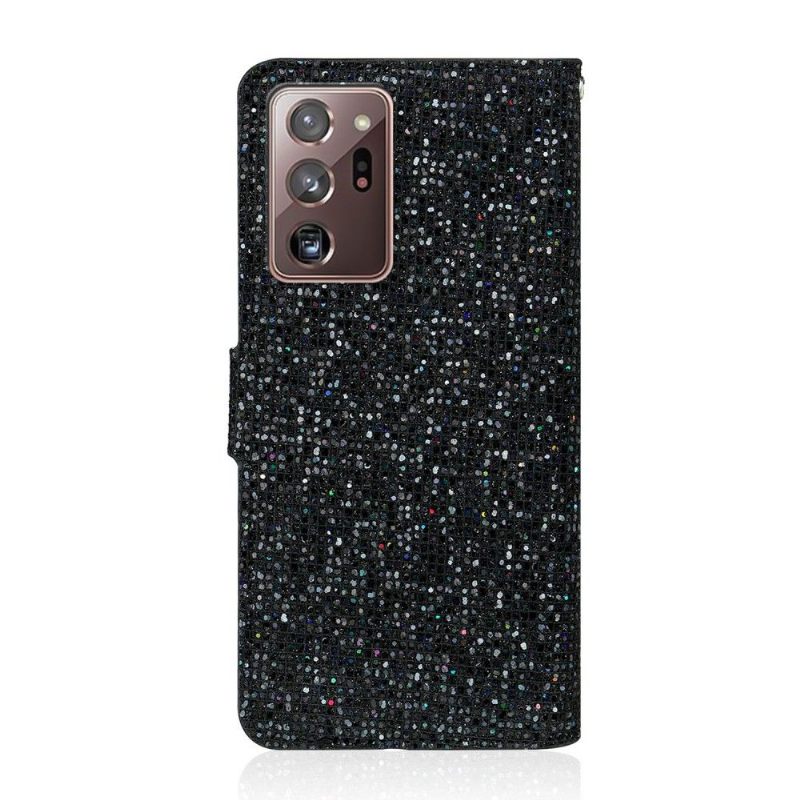 Folio-hoesje voor Samsung Galaxy Note 20 Ultra Anti-fall Glitterkaarthouder