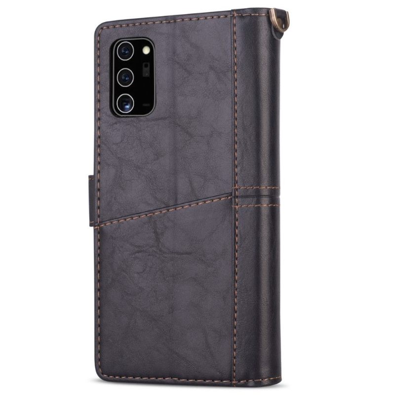 Folio-hoesje voor Samsung Galaxy Note 20 Ultra Anti-fall Retro Stijl Multi Compartimenten