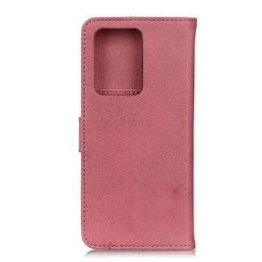 Folio-hoesje voor Samsung Galaxy Note 20 Ultra Khazneh Kunstleer Kaarthouder - Roze