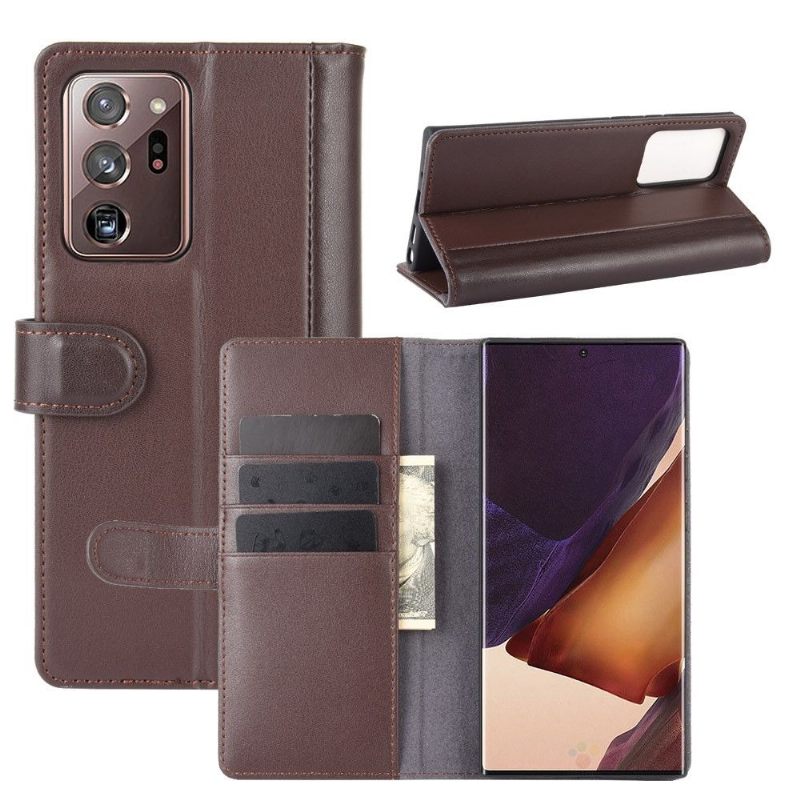 Folio-hoesje voor Samsung Galaxy Note 20 Ultra Premium Leer