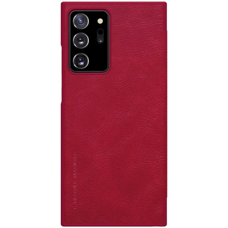 Folio-hoesje voor Samsung Galaxy Note 20 Ultra Qin Ledereffect - Rood