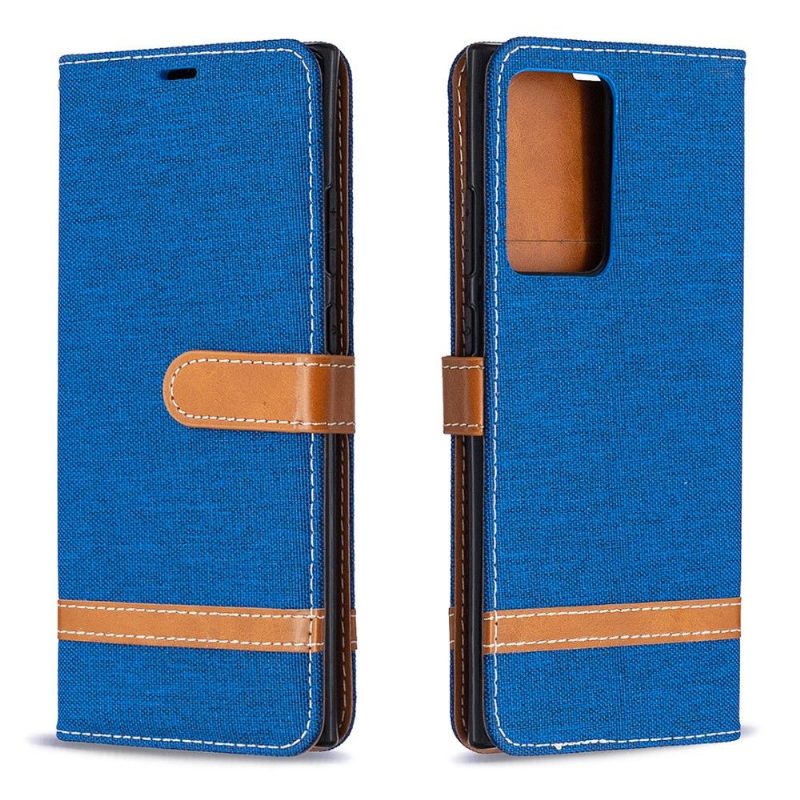 Folio-hoesje voor Samsung Galaxy Note 20 Ultra Stoffen Bekleding