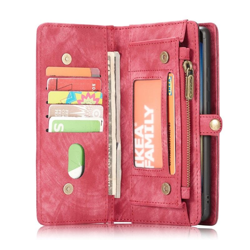 Hoesje Flip Case voor Samsung Galaxy Note 20 Ultra 2 in 1 Rood Groen