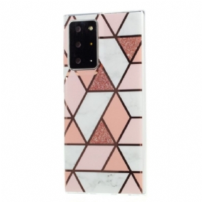 Telefoonhoesje voor Samsung Galaxy Note 20 Ultra Geometrisch - Roze