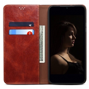 Bescherming Hoesje voor Honor 70 Folio-hoesje Gewaxt Kunstleer