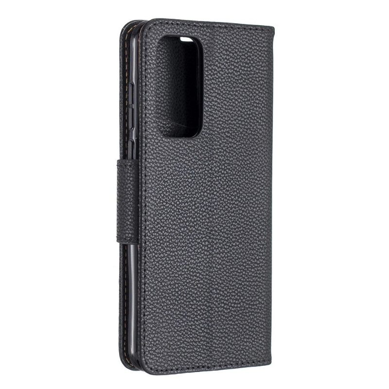 Cover voor Huawei P40 Folio-hoesje Generfd Leereffect