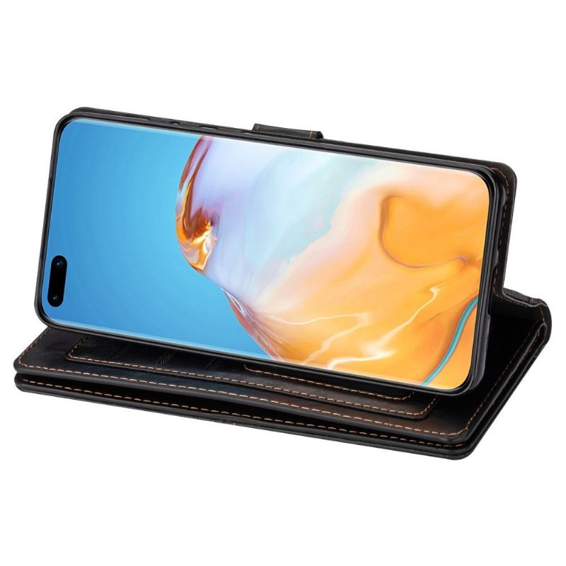 Folio-hoesje voor Huawei P40 Retro Stijl Multi Compartimenten