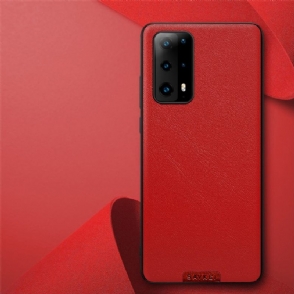 Hoesje voor Huawei P40 Anti-fall Kleur Stijl Leer Effect