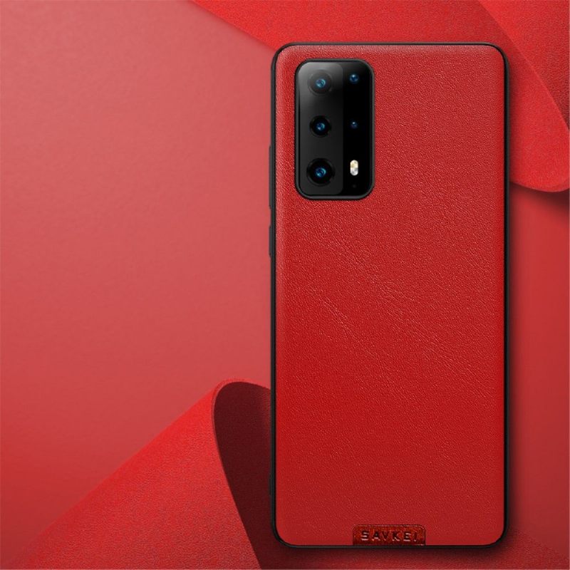 Hoesje voor Huawei P40 Anti-fall Kleur Stijl Leer Effect