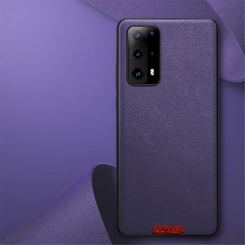 Hoesje voor Huawei P40 Anti-fall Kleur Stijl Leer Effect