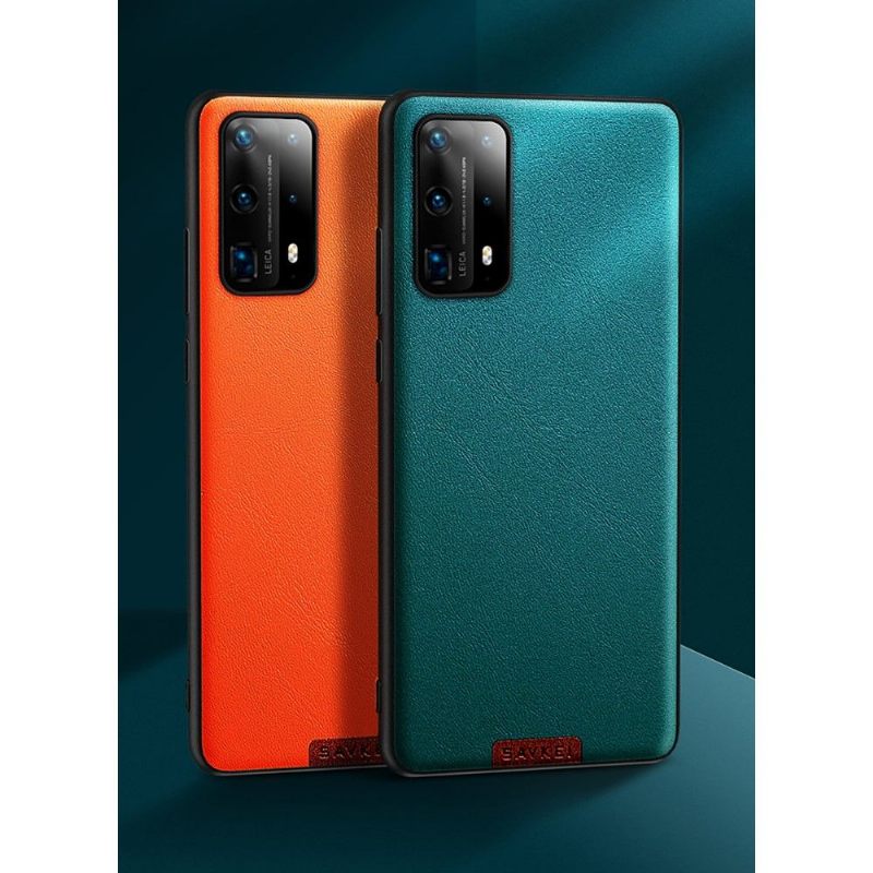 Hoesje voor Huawei P40 Anti-fall Kleur Stijl Leer Effect