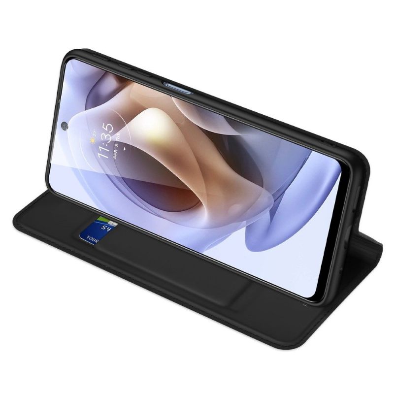 Case voor Motorola Moto G31 / Moto G41 Zakelijk Satijneffect