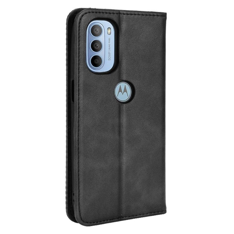 Cover voor Motorola Moto G31 / Moto G41 Leer In Cirénius-stijl