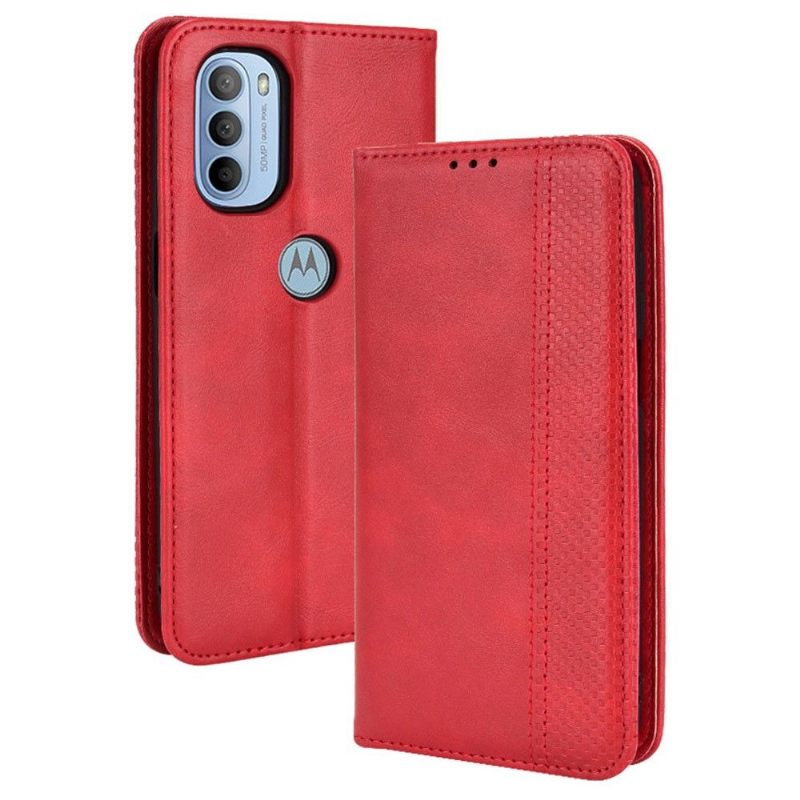 Cover voor Motorola Moto G31 / Moto G41 Leer In Cirénius-stijl