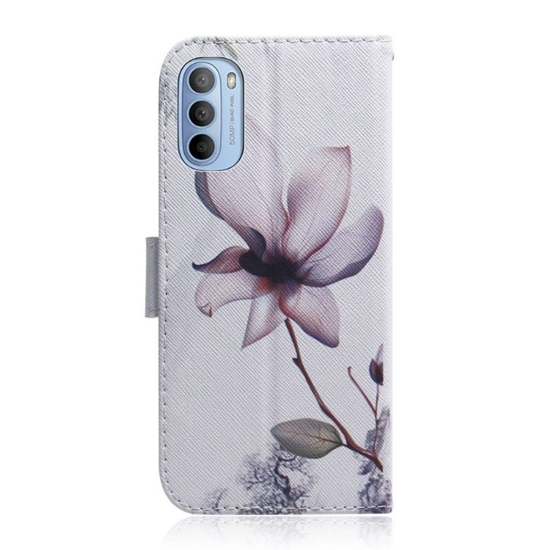 Cover voor Motorola Moto G31 / Moto G41 Wilde Bloem