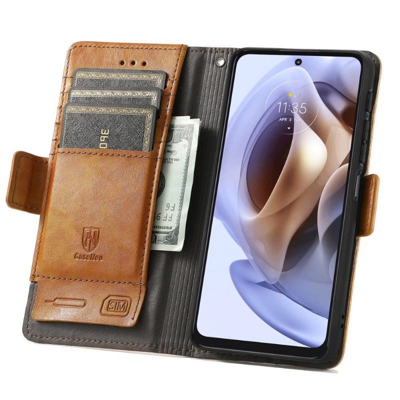 Flip Case voor Motorola Moto G31 / Moto G41 Folio-hoesje Zakelijk Omdraaien