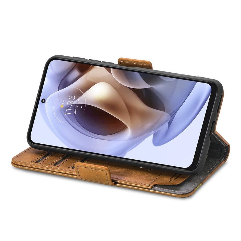 Flip Case voor Motorola Moto G31 / Moto G41 Folio-hoesje Zakelijk Omdraaien