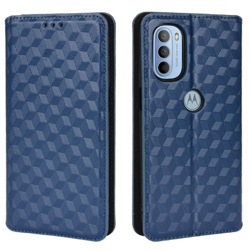 Folio-hoesje voor Motorola Moto G31 / Moto G41 Anti-fall Ontwerpgeometrie