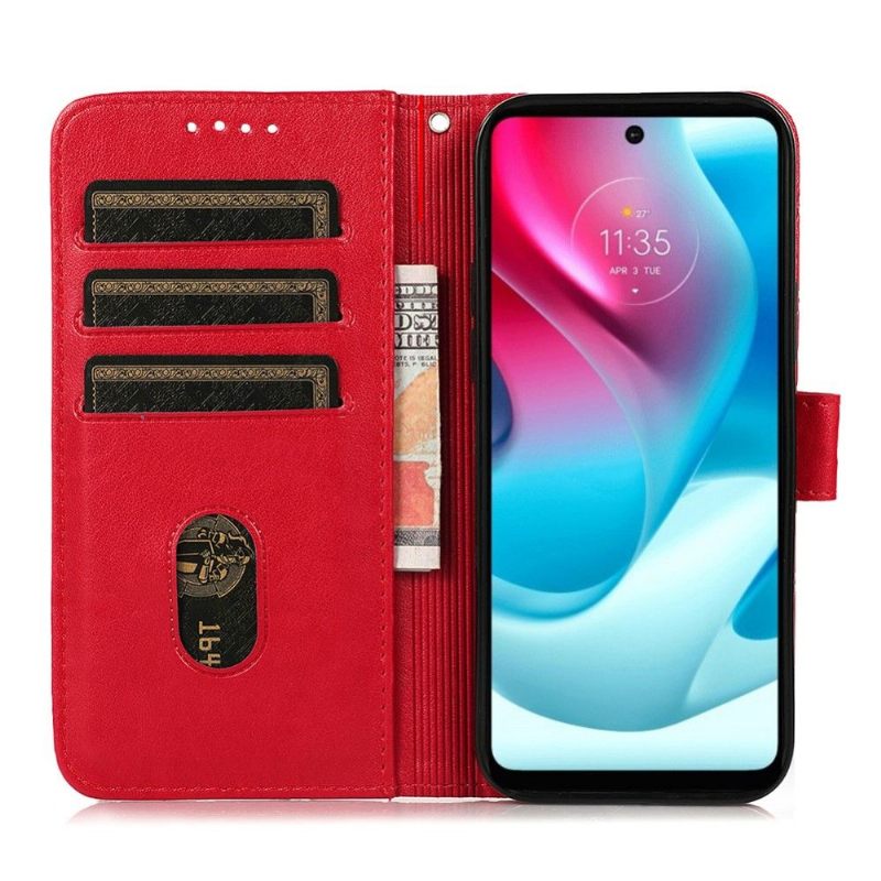 Folio-hoesje voor Motorola Moto G31 / Moto G41 Kleppenrooster