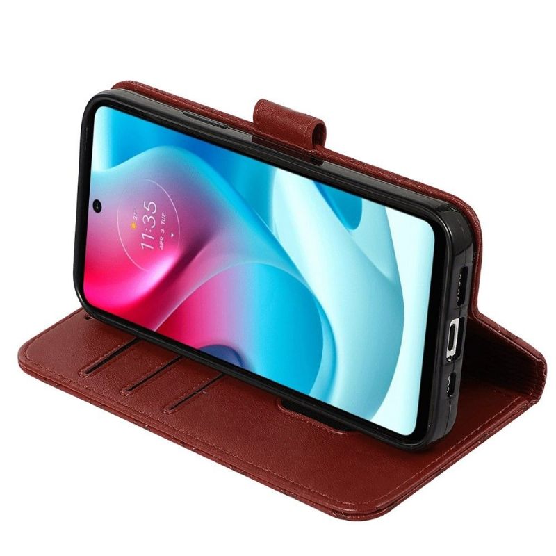 Folio-hoesje voor Motorola Moto G31 / Moto G41 Kleppenrooster