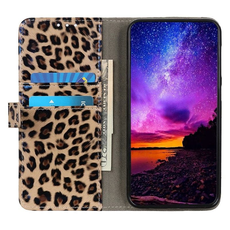 Folio-hoesje voor Motorola Moto G31 / Moto G41 Kunstleer Luipaardstijl