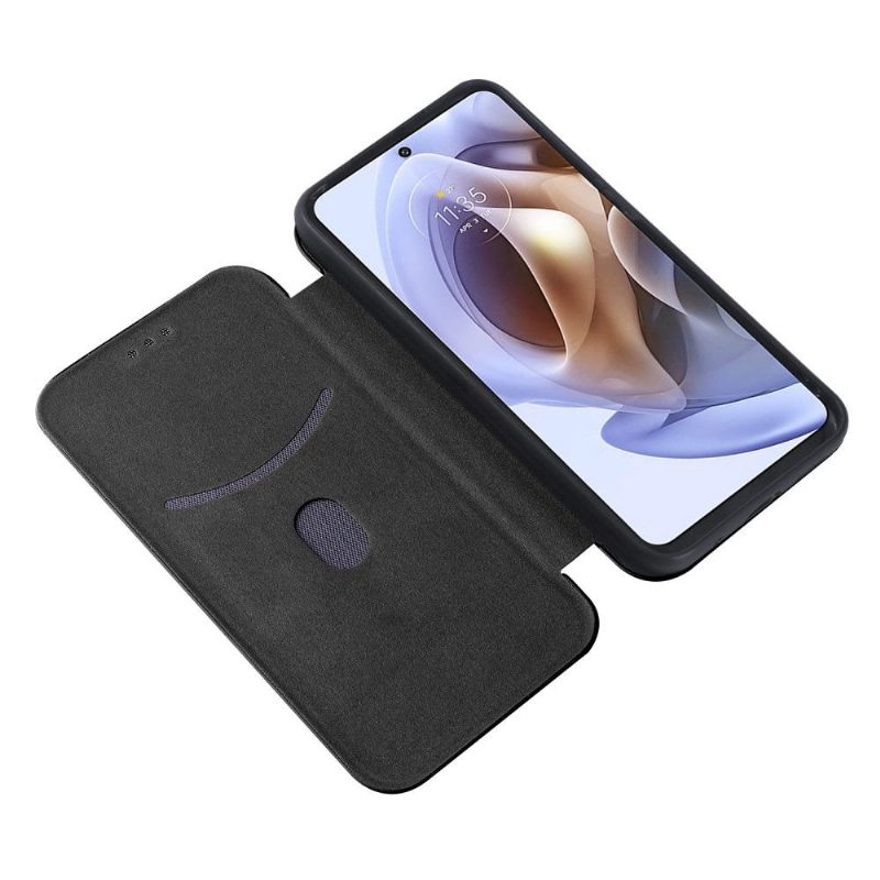 Folio-hoesje voor Motorola Moto G31 / Moto G41 Kunstleer Van Koolstofvezel