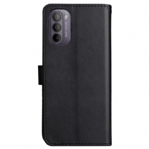 Folio-hoesje voor Motorola Moto G31 / Moto G41 Met Ketting Sylvette