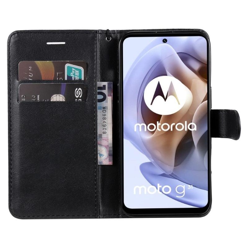 Folio-hoesje voor Motorola Moto G31 / Moto G41 Met Ketting Sylvette