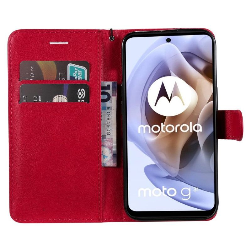 Folio-hoesje voor Motorola Moto G31 / Moto G41 Met Ketting Sylvette