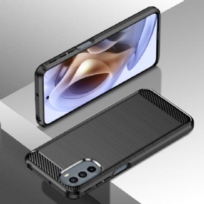 Telefoonhoesje voor Motorola Moto G31 / Moto G41 Geborsteld Siliconeneffect