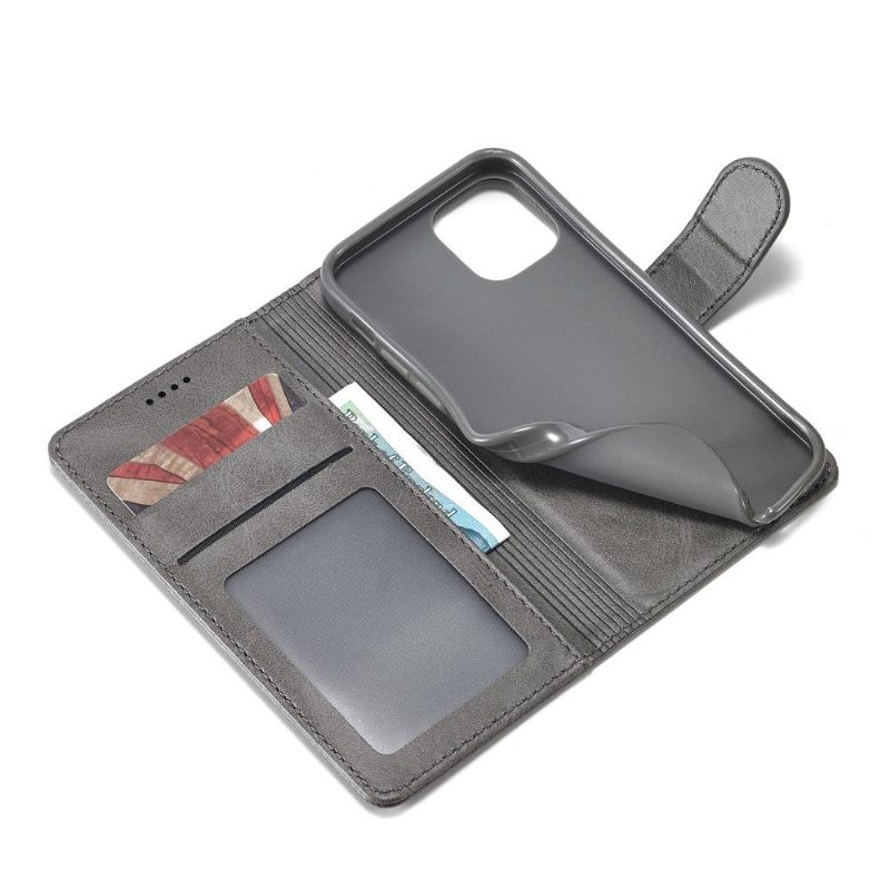 Case voor iPhone 12 Pro Max Folio-hoesje Ledereffect Lc.imeeke