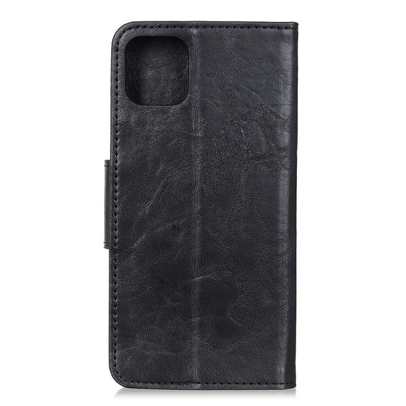 Cover voor iPhone 12 Pro Max Anti-fall Edouard Kunstleer