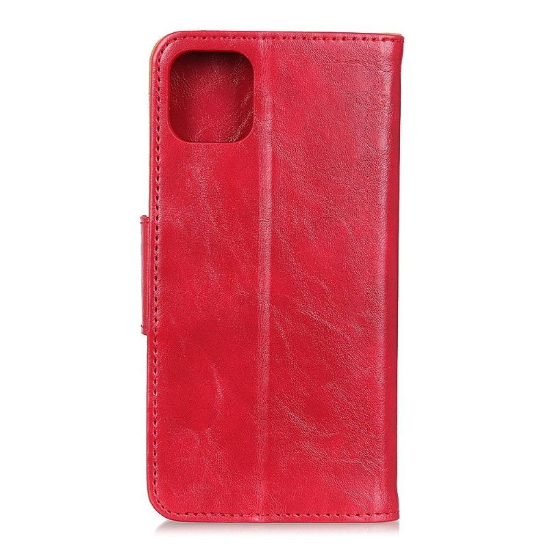 Cover voor iPhone 12 Pro Max Anti-fall Edouard Kunstleer