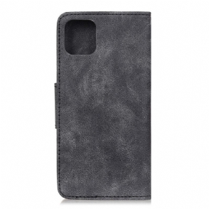 Cover voor iPhone 12 Pro Max Anti-fall Edouard Kunstleer Vintage