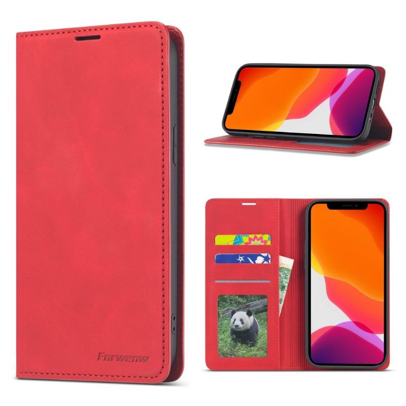 Flip Case voor iPhone 12 Pro Max Forwenw Kunstleer