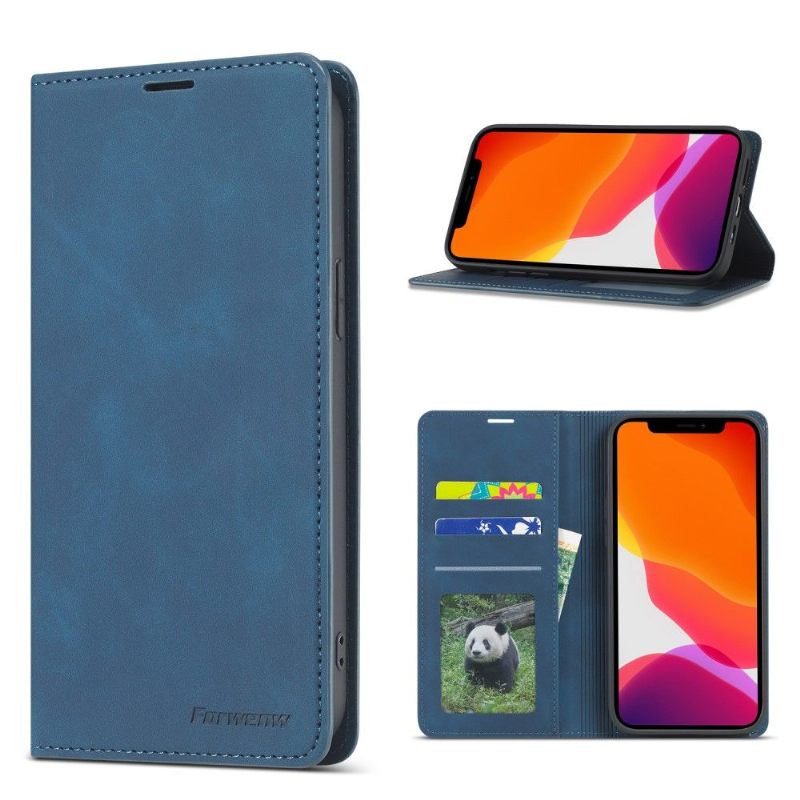 Flip Case voor iPhone 12 Pro Max Forwenw Kunstleer