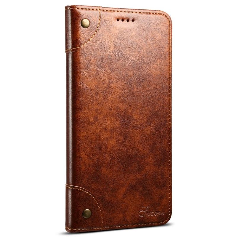 Folio-hoesje voor iPhone 12 Pro Max 055 Serie Flip Faux Leather